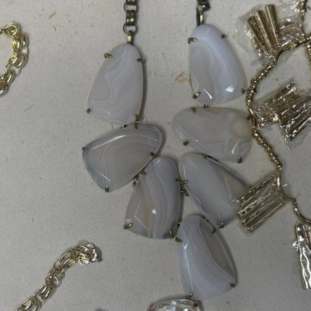 Kendra Scott Harlow White Banded Agate